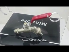 3 / 4 veya 1/2 Inch Brass Ball Valve Garden Tap Outdoor Bibcock Valve